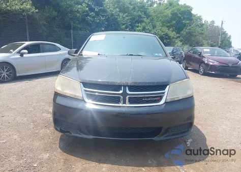 2013 Dodge Avenger Se из США, поврежденный, VIN 1C3CDZAB2DN755735